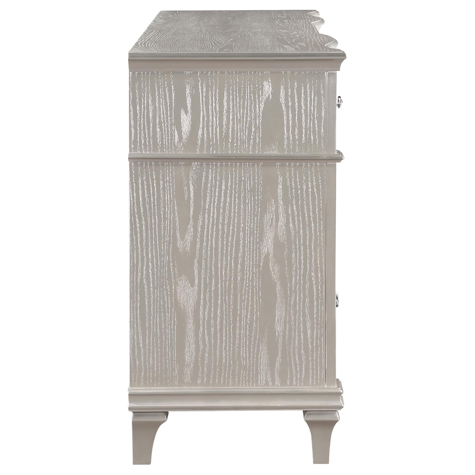 Evangeline Silver Oak 9-Drawer Dresser - 223393 - Luna Furniture - Dallas Store