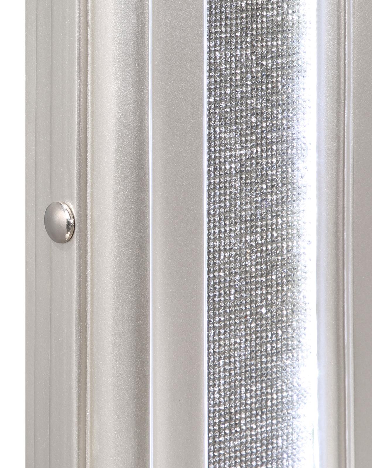Evangeline Silver Oak Camel Top Dresser Mirror - 223394 - Luna Furniture - Dallas Store