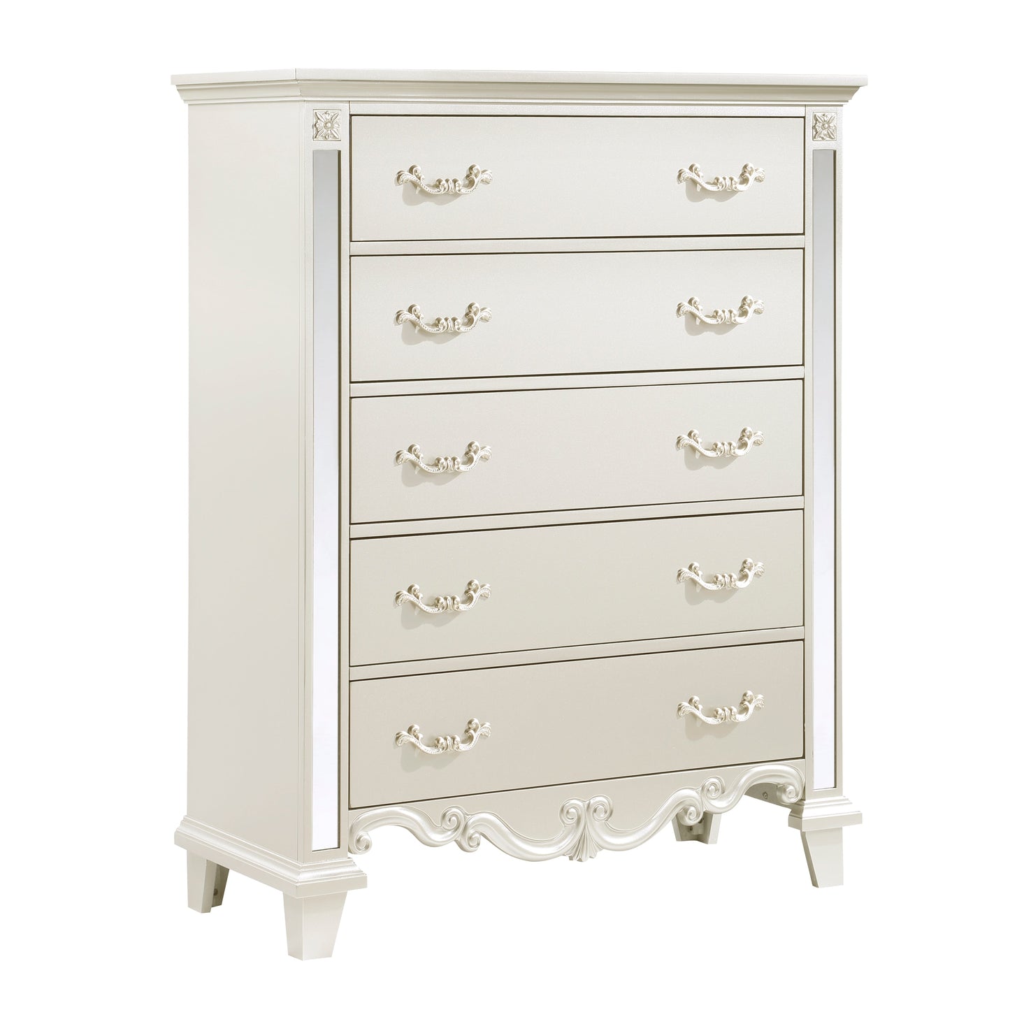 Ever Champagne Mirrored Chest - 1429-9 - Luna Furniture - Dallas Store