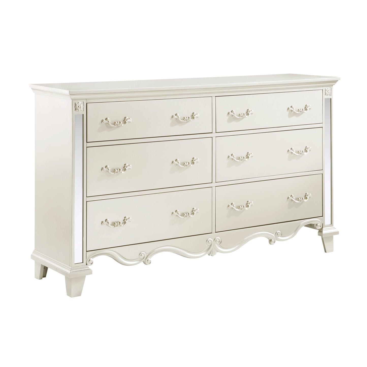 Ever Champagne Mirrored Dresser - 1429-5 - Luna Furniture - Dallas Store