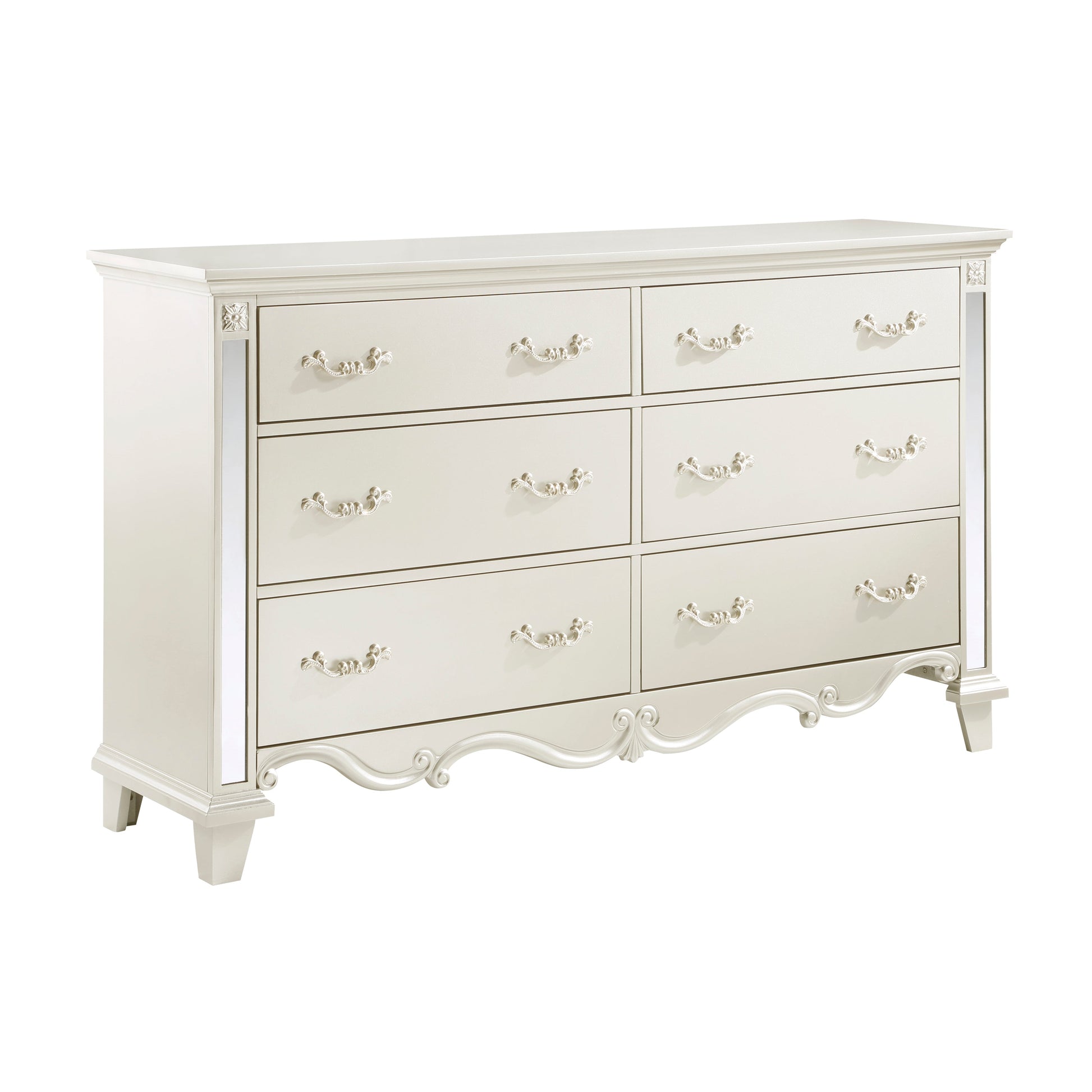 Ever Champagne Mirrored Dresser - 1429-5 - Luna Furniture - Dallas Store