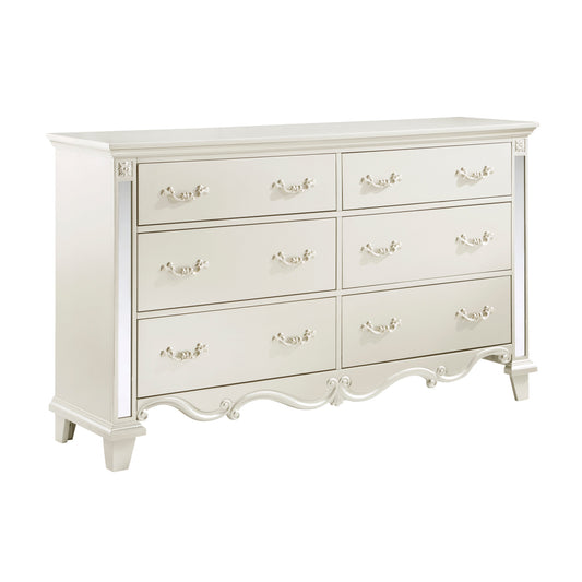 Ever Champagne Mirrored Dresser - 1429-5 - Luna Furniture - Dallas Store