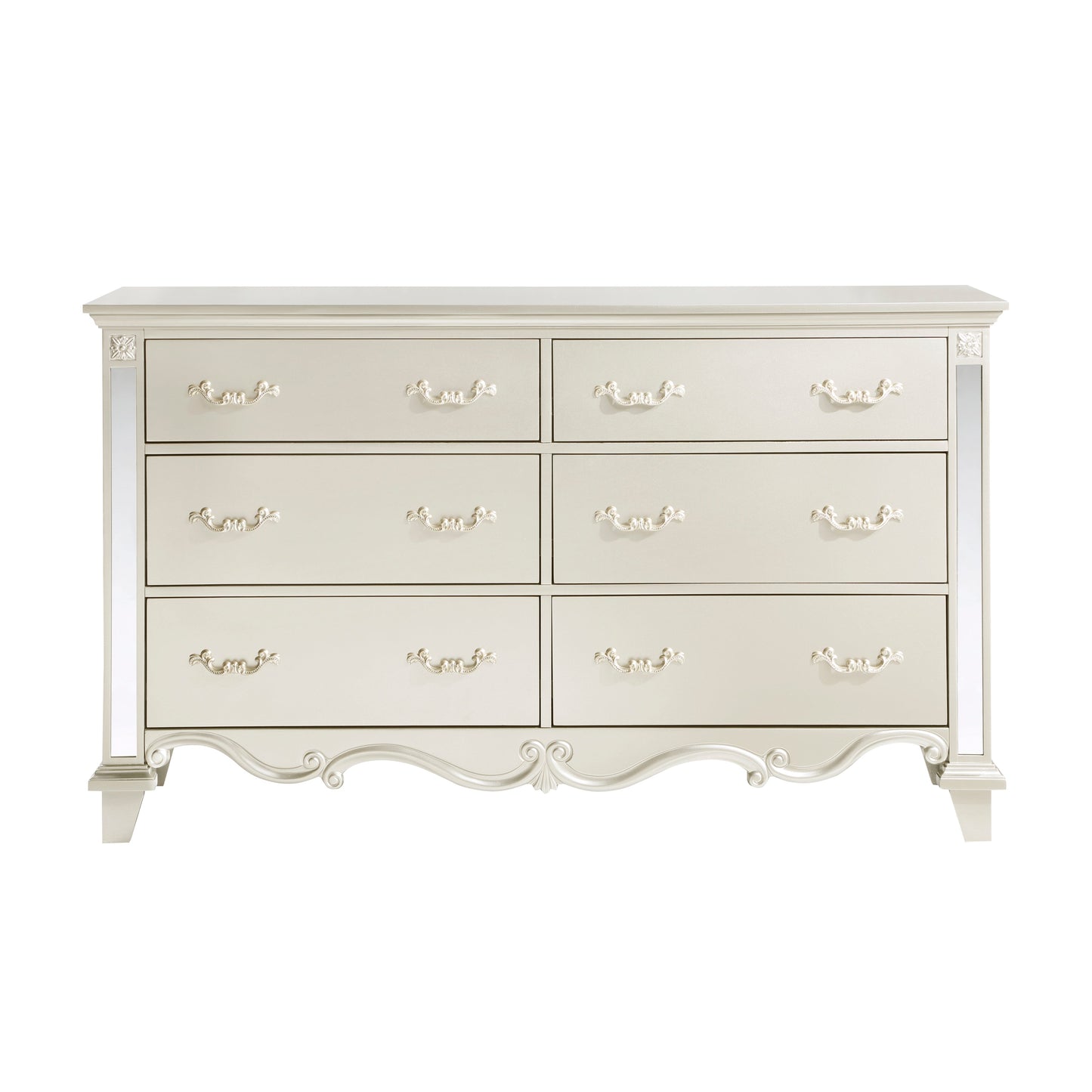 Ever Champagne Mirrored Dresser - 1429-5 - Luna Furniture - Dallas Store