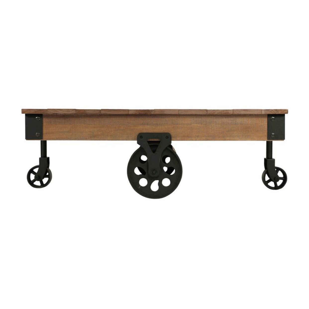 Factory Rustic Brown Cocktail Table - 3228-30 - Luna Furniture - Dallas Store