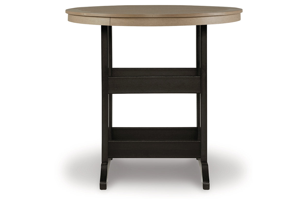 Fairen Trail Black/Driftwood Bar Table - P211-613 - Luna Furniture - Dallas Store