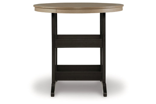 Fairen Trail Black/Driftwood Bar Table - P211-613 - Luna Furniture - Dallas Store
