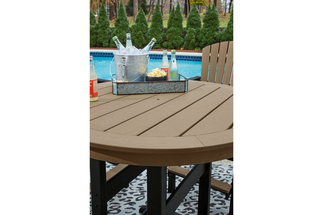 Fairen Trail Black/Driftwood Bar Table - P211-613 - Luna Furniture - Dallas Store