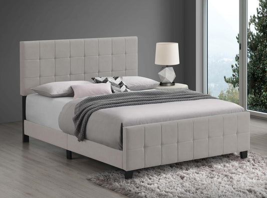 Fairfield Eastern King Upholstered Panel Bed Beige - 305952KE - Luna Furniture - Dallas Store