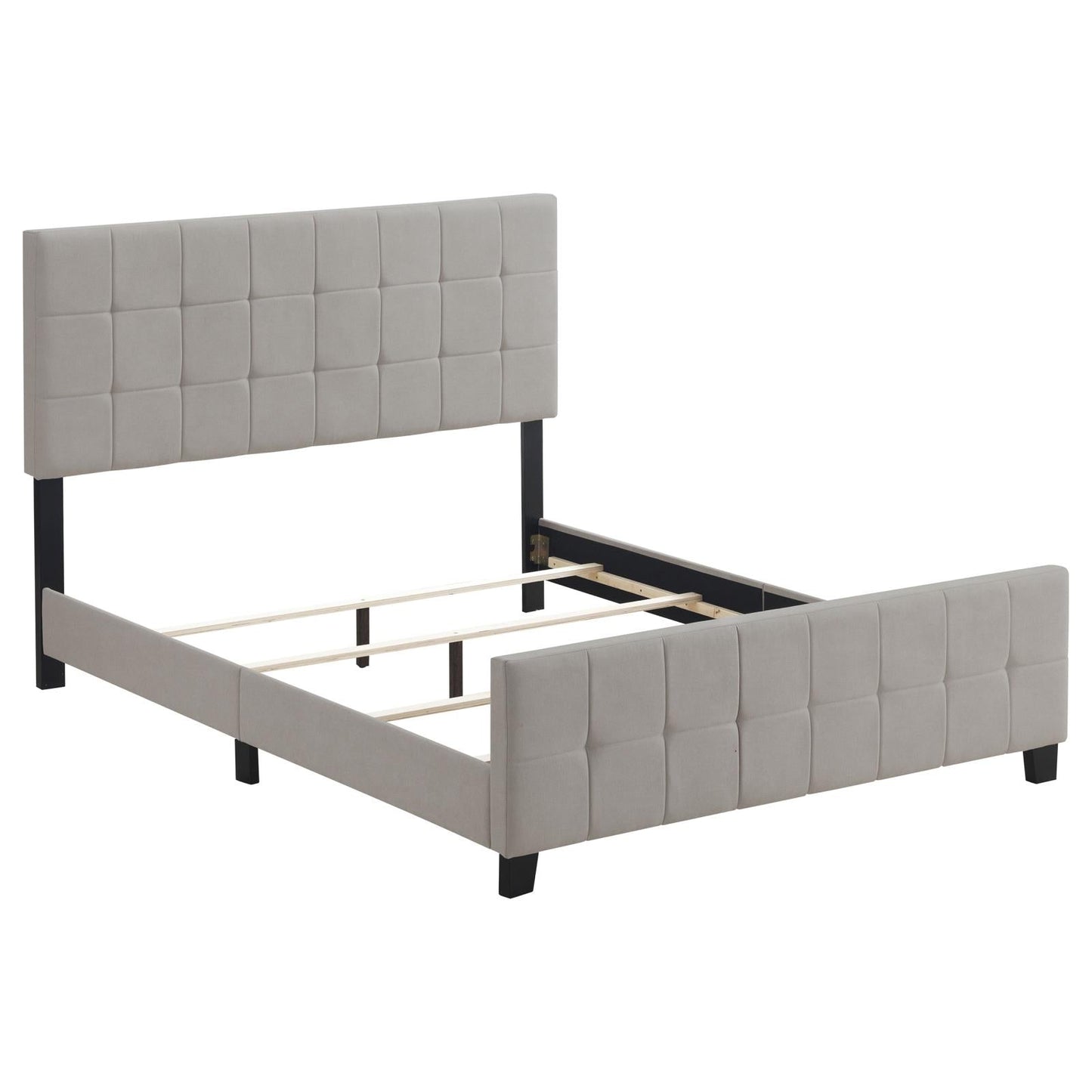 Fairfield Eastern King Upholstered Panel Bed Beige - 305952KE - Luna Furniture - Dallas Store