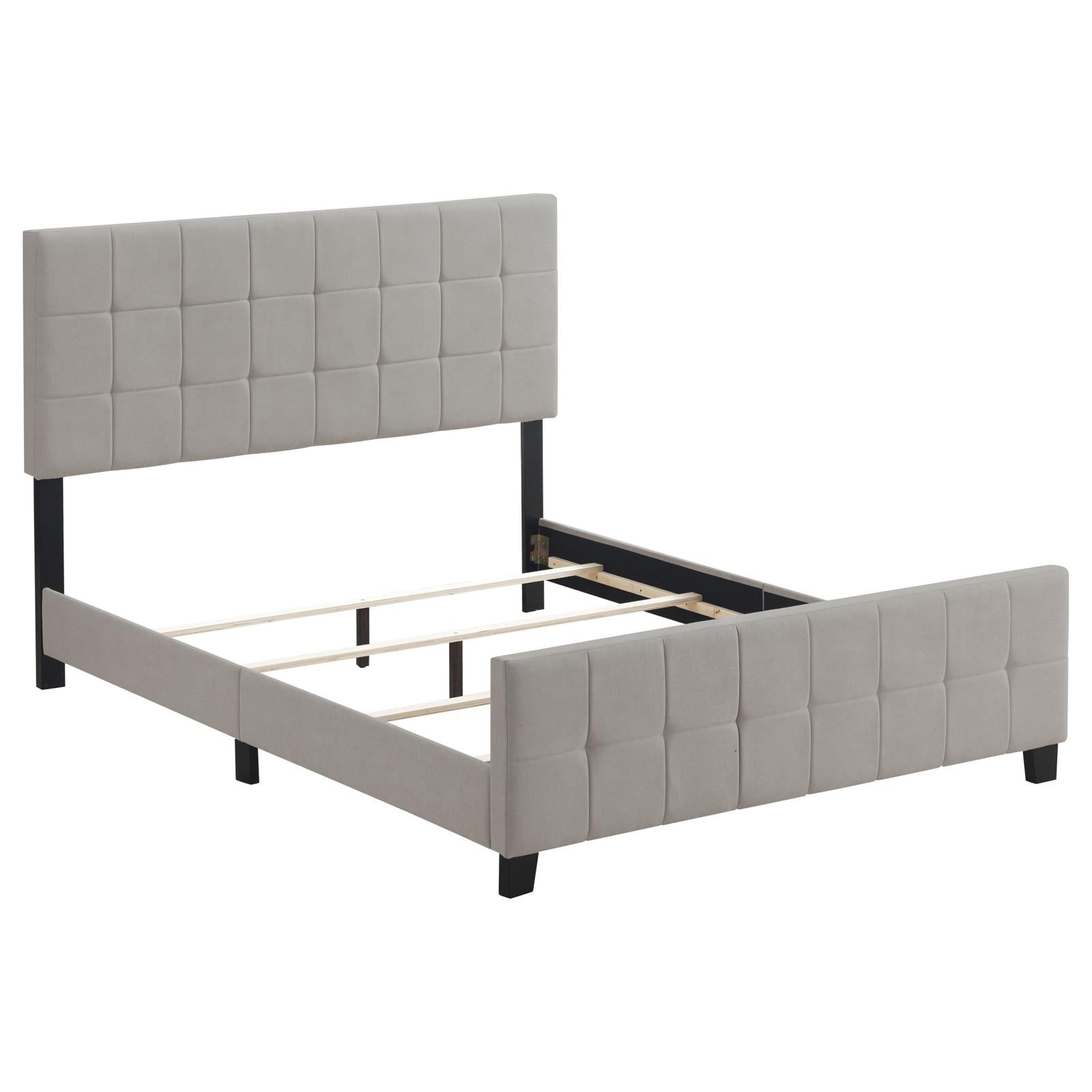 Fairfield Eastern King Upholstered Panel Bed Beige - 305952KE - Luna Furniture - Dallas Store