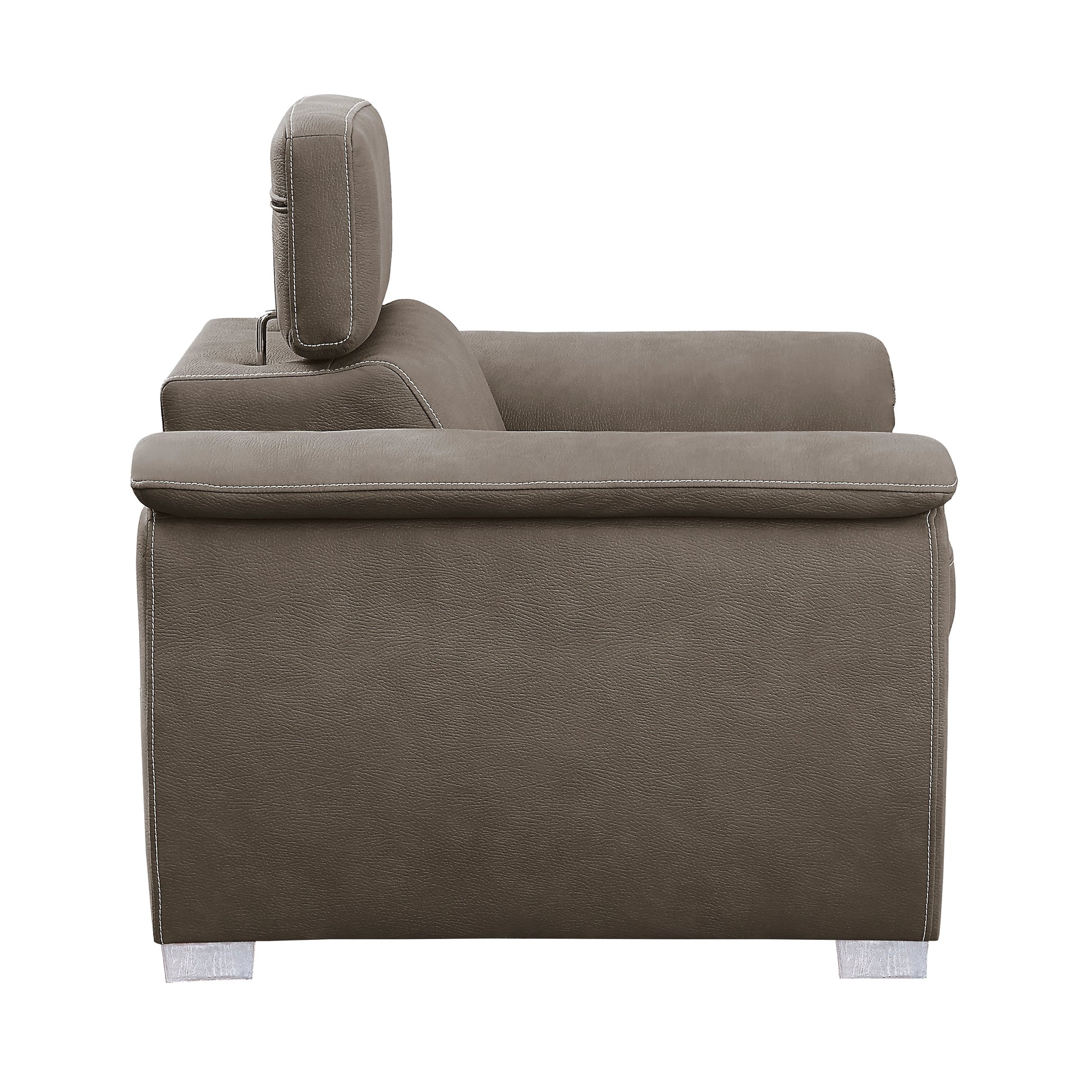 Ferriday Taupe Chair with Pull-out Ottoman - 8228TP-1 - Luna Furniture - Dallas Store