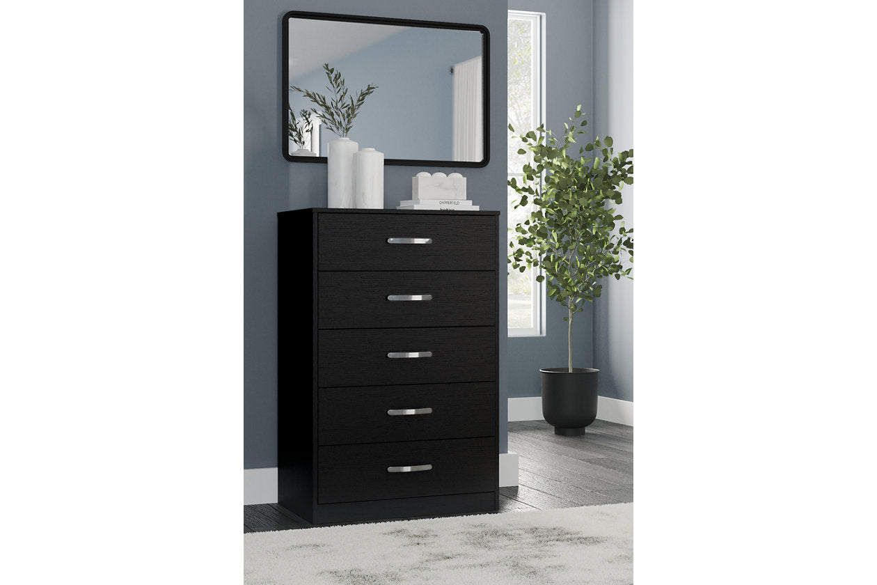 Finch Black Chest of Drawers - EB3392-245 - Luna Furniture - Dallas Store
