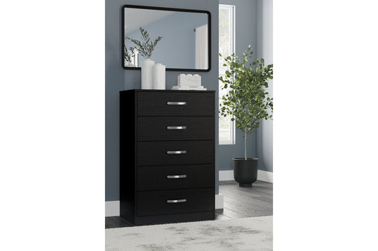 Finch Black Chest of Drawers - EB3392-245 - Luna Furniture - Dallas Store
