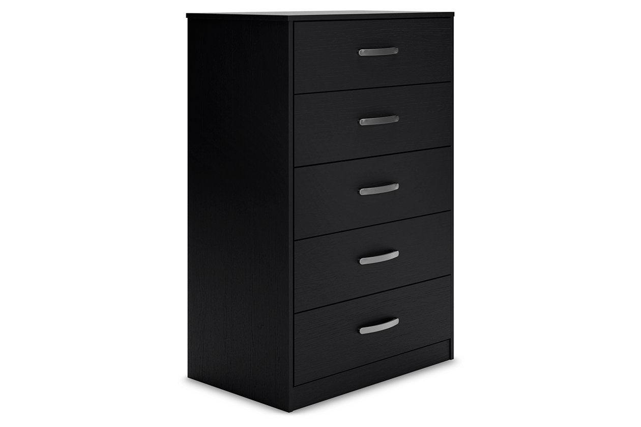 Finch Black Chest of Drawers - EB3392-245 - Luna Furniture - Dallas Store
