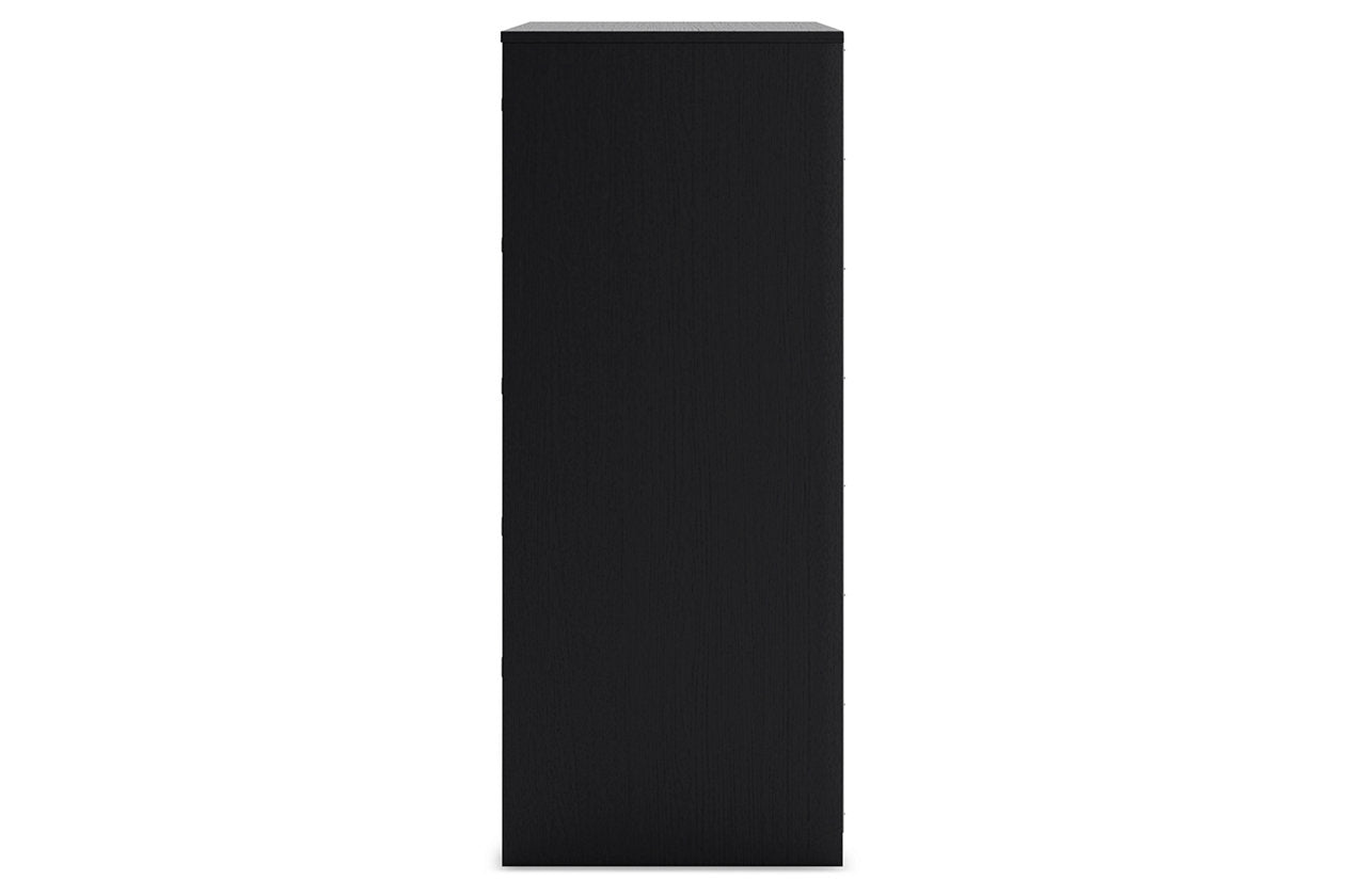 Finch Black Chest of Drawers - EB3392-245 - Luna Furniture - Dallas Store