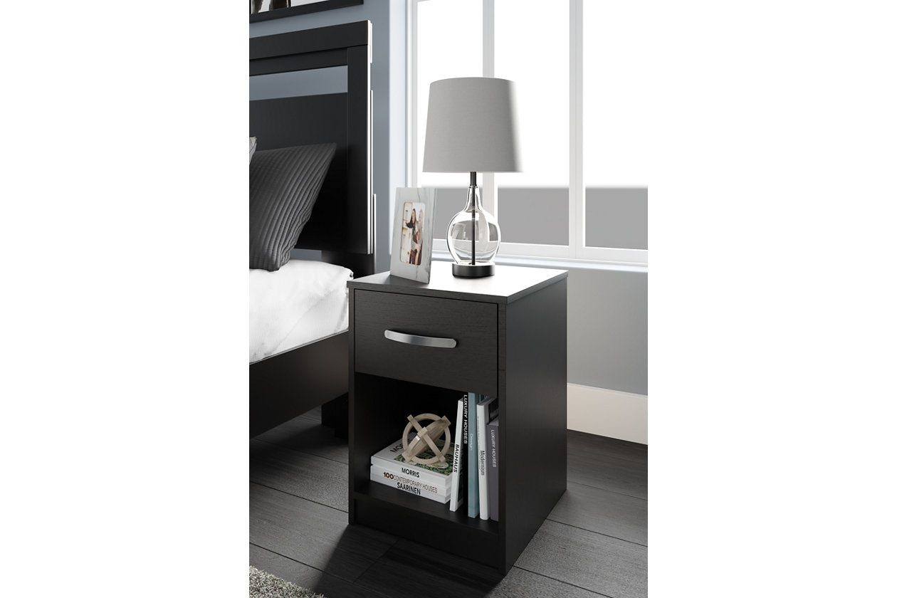 Finch Black Nightstand - EB3392-291 - Luna Furniture - Dallas Store