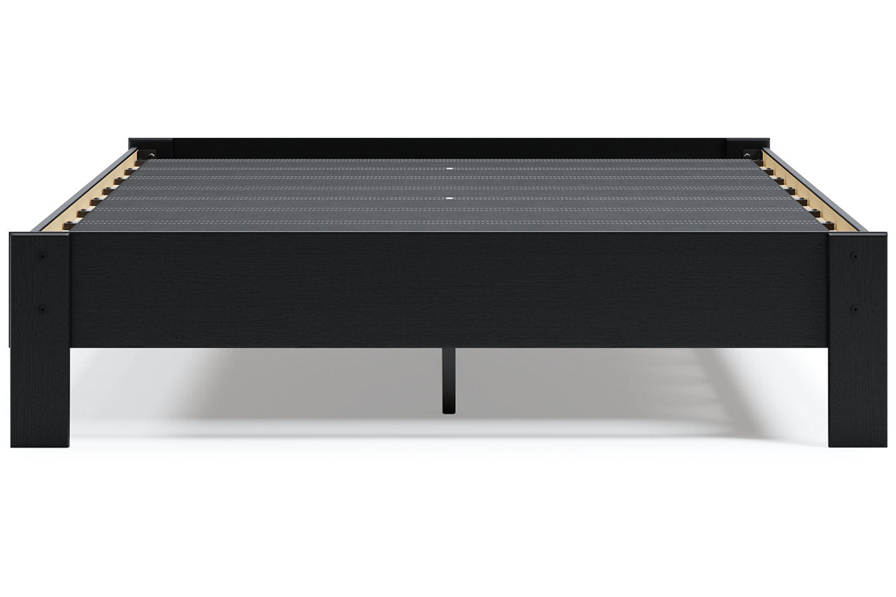 Finch Black Queen Platform Bed - EB3392-113 - Luna Furniture - Dallas Store