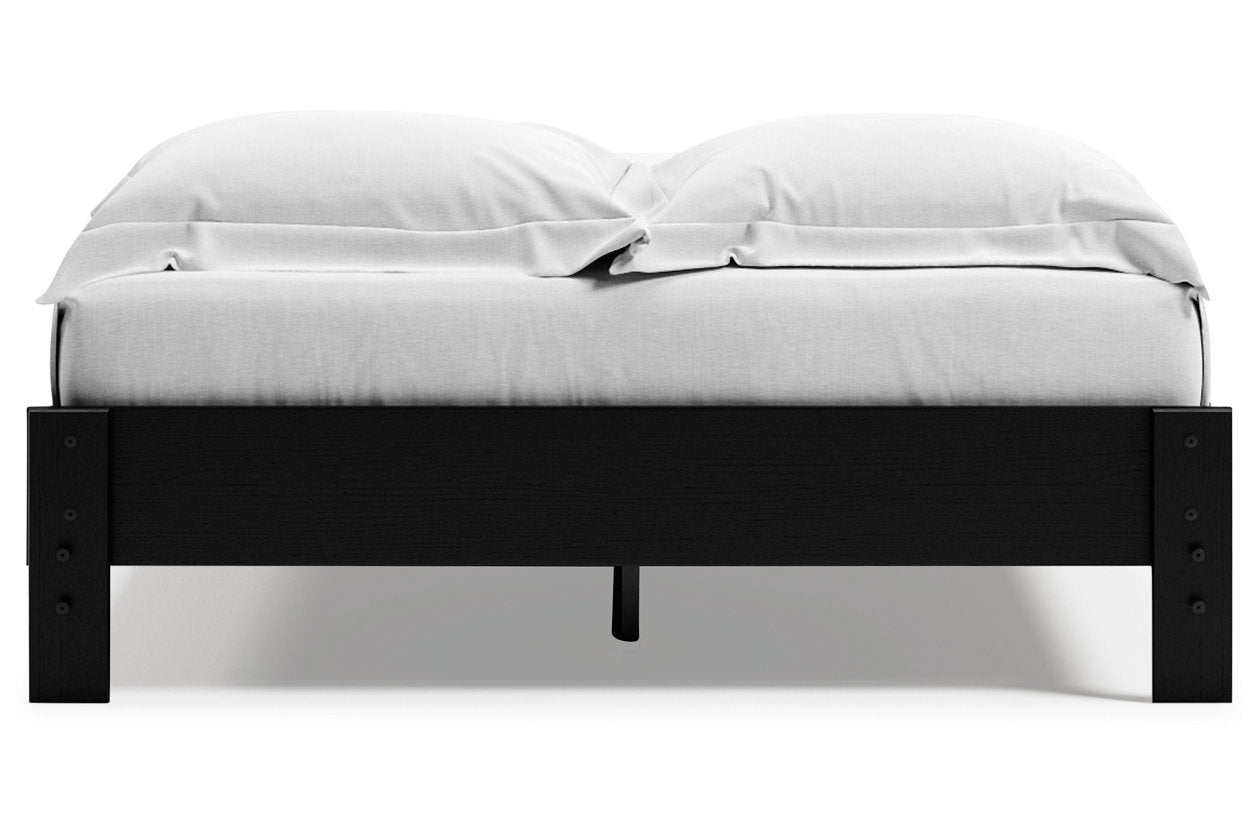 Finch Black Queen Platform Bed - EB3392-113 - Luna Furniture - Dallas Store