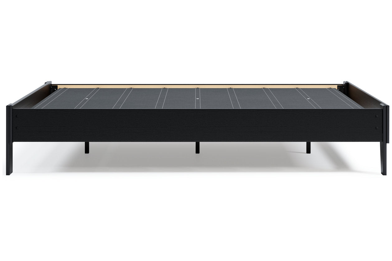 Finch Black Queen Platform Bed - EB3392-113 - Luna Furniture - Dallas Store