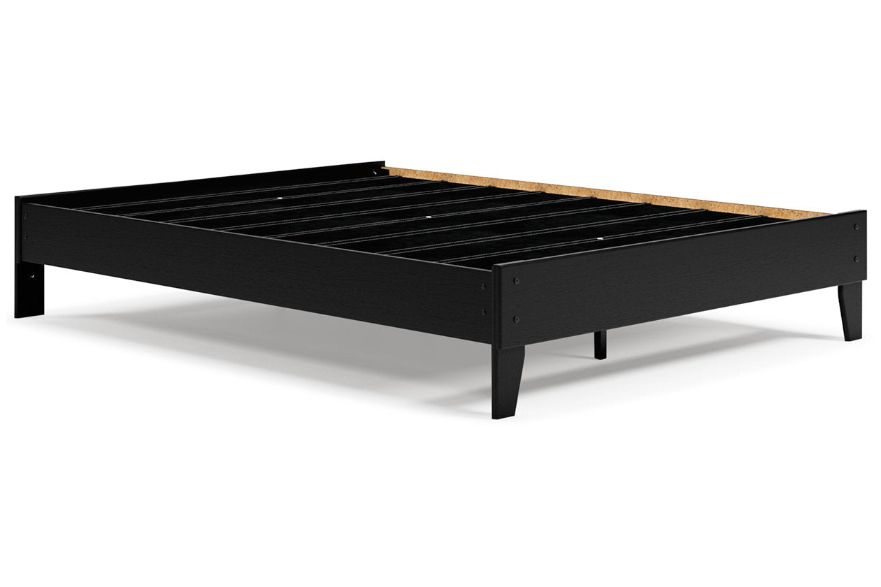 Finch Black Queen Platform Bed - EB3392-113 - Luna Furniture - Dallas Store