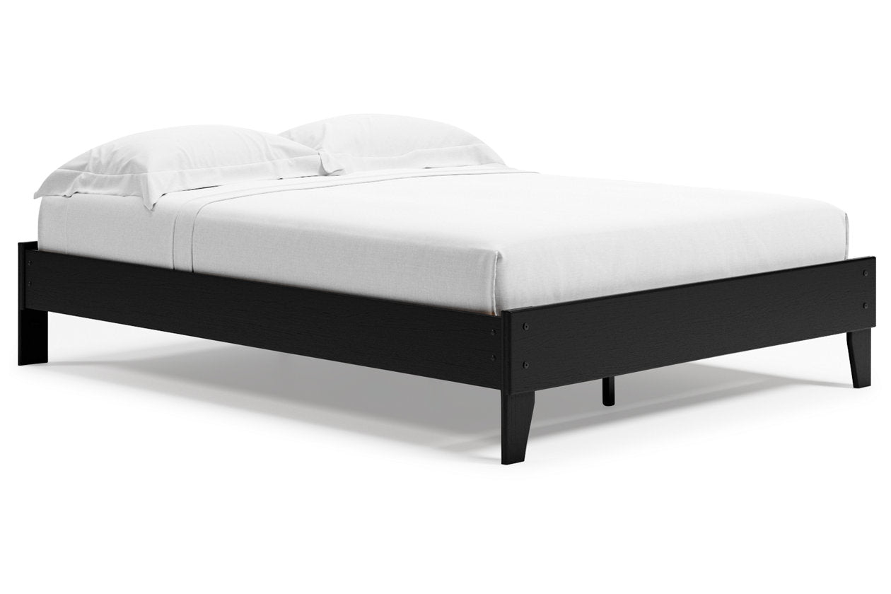 Finch Black Queen Platform Bed - EB3392-113 - Luna Furniture - Dallas Store