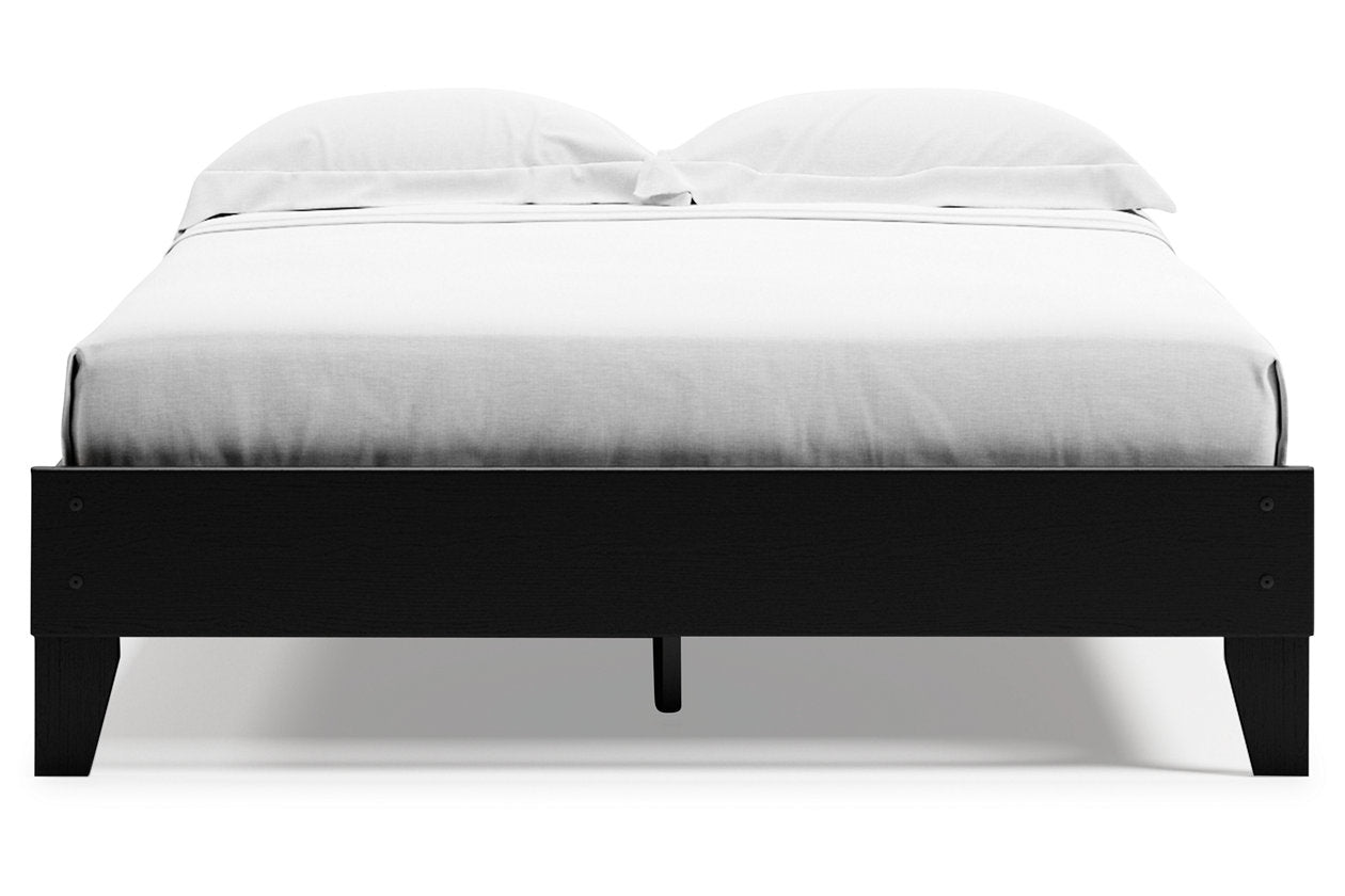 Finch Black Queen Platform Bed - EB3392-113 - Luna Furniture - Dallas Store
