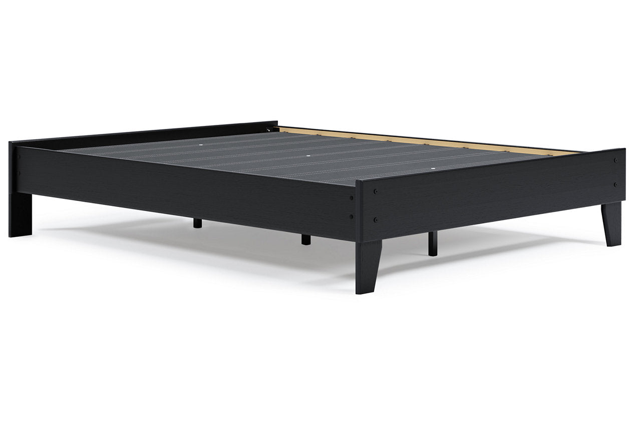 Finch Black Queen Platform Bed - EB3392-113 - Luna Furniture - Dallas Store