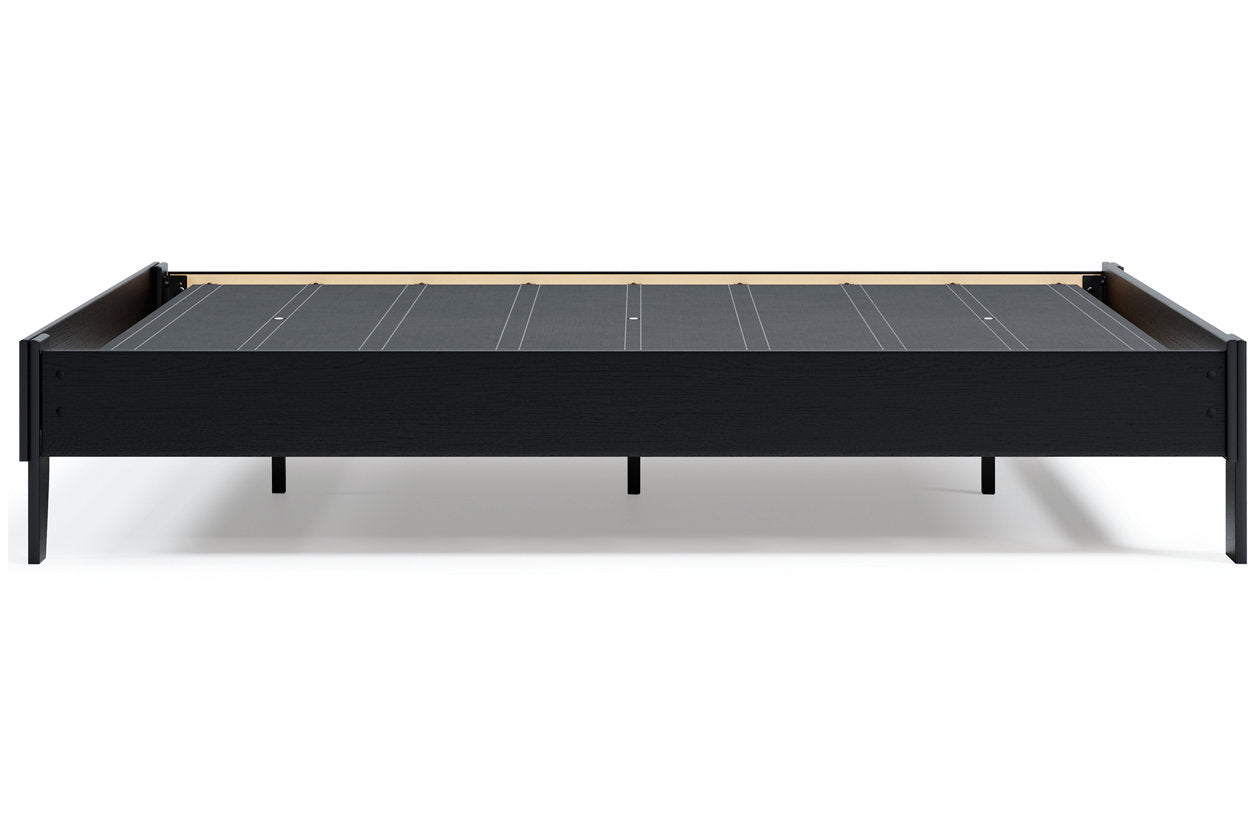 Finch Black Queen Platform Bed - EB3392-113 - Luna Furniture - Dallas Store