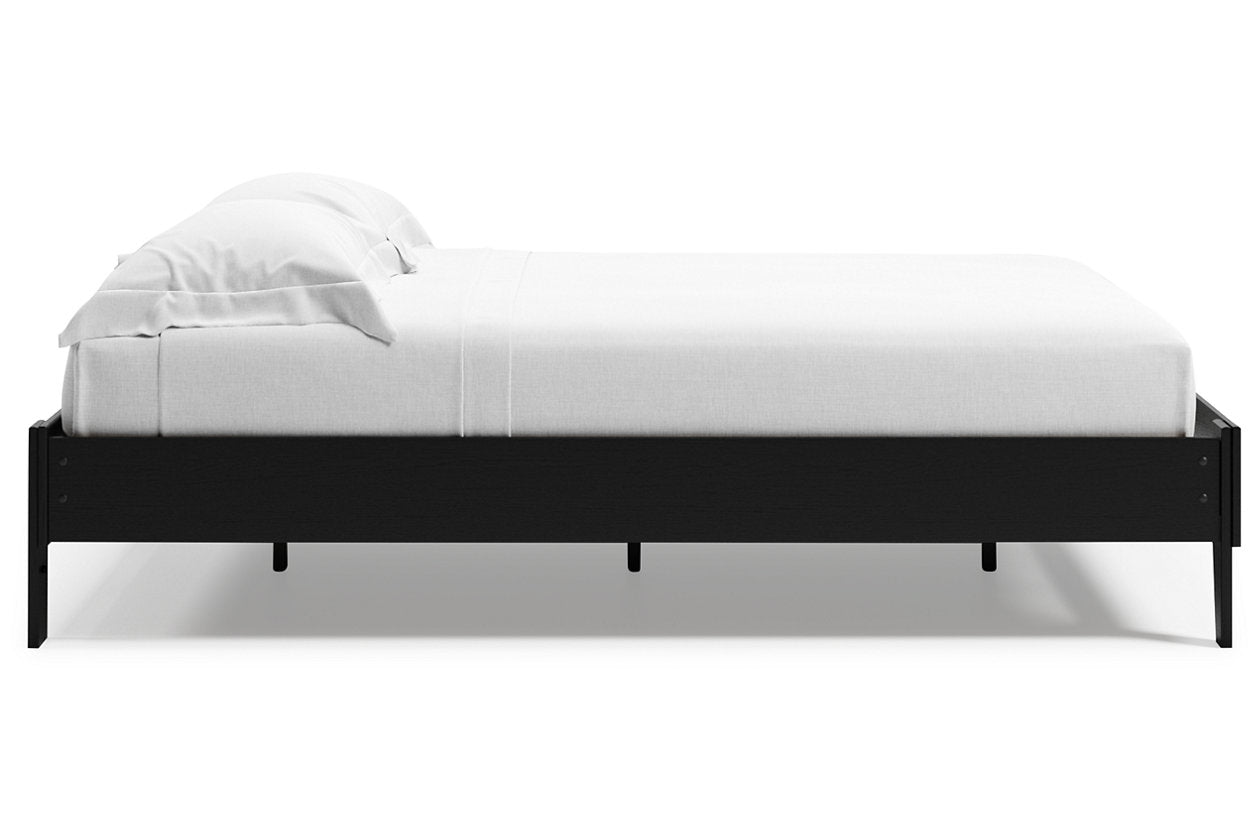 Finch Black Queen Platform Bed - EB3392-113 - Luna Furniture - Dallas Store