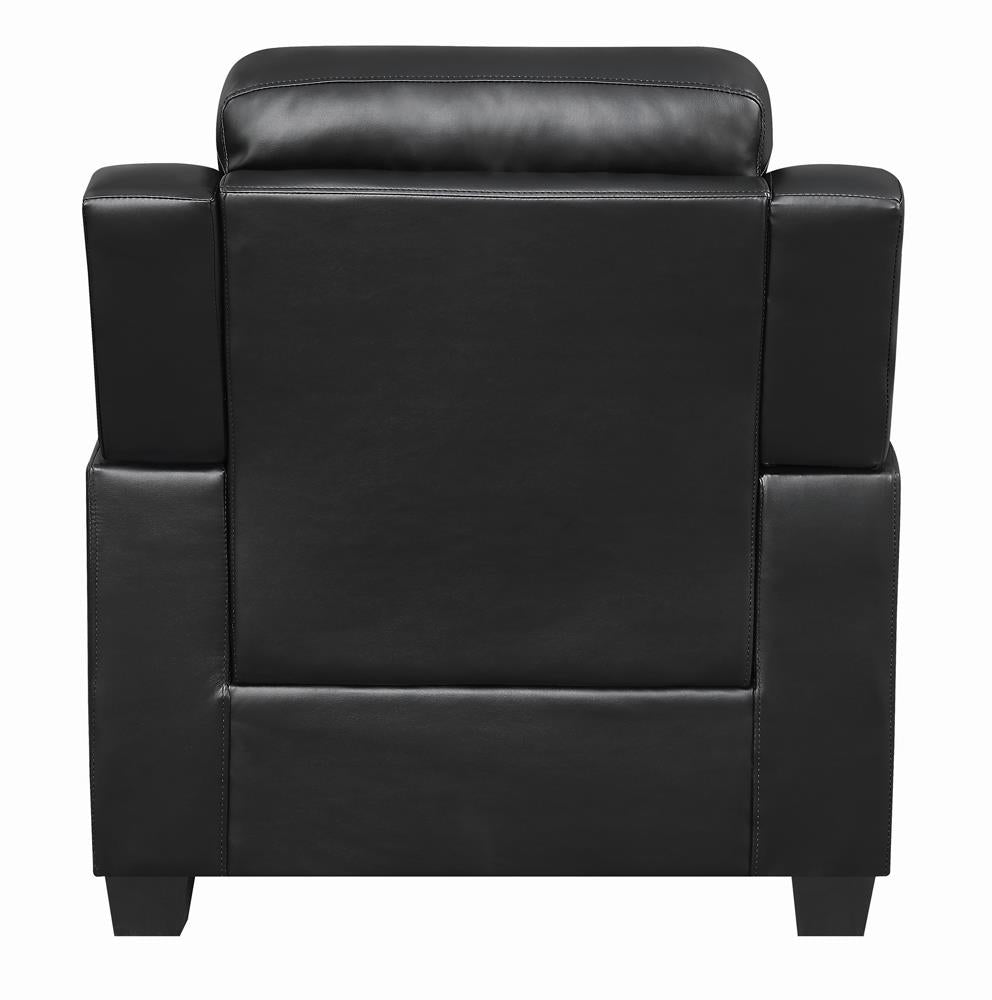 Finley Tufted Upholstered Chair Black - 506553 - Luna Furniture - Dallas Store