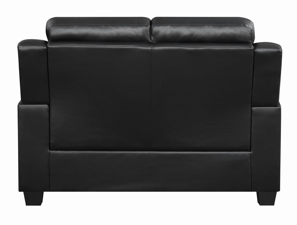 Finley Tufted Upholstered Loveseat Black - 506552 - Luna Furniture - Dallas Store