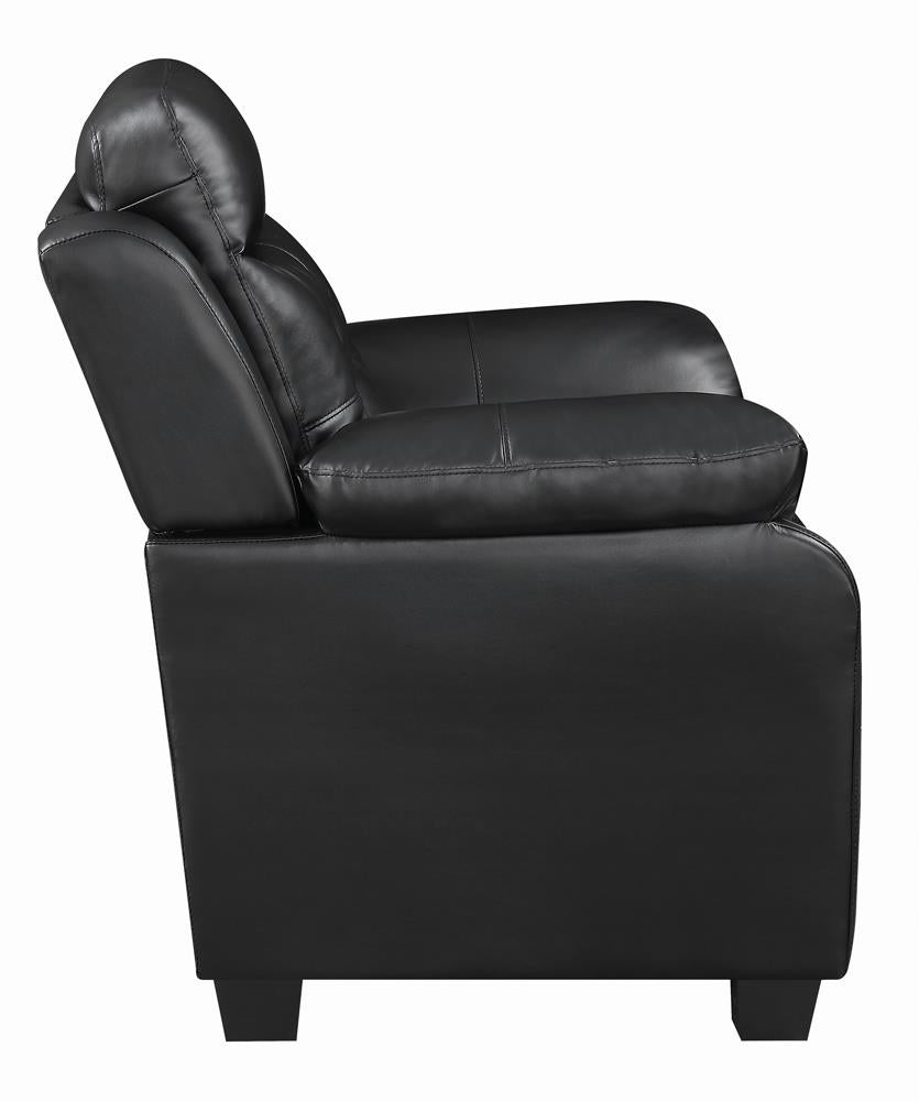 Finley Tufted Upholstered Sofa Black - 506551 - Luna Furniture - Dallas Store