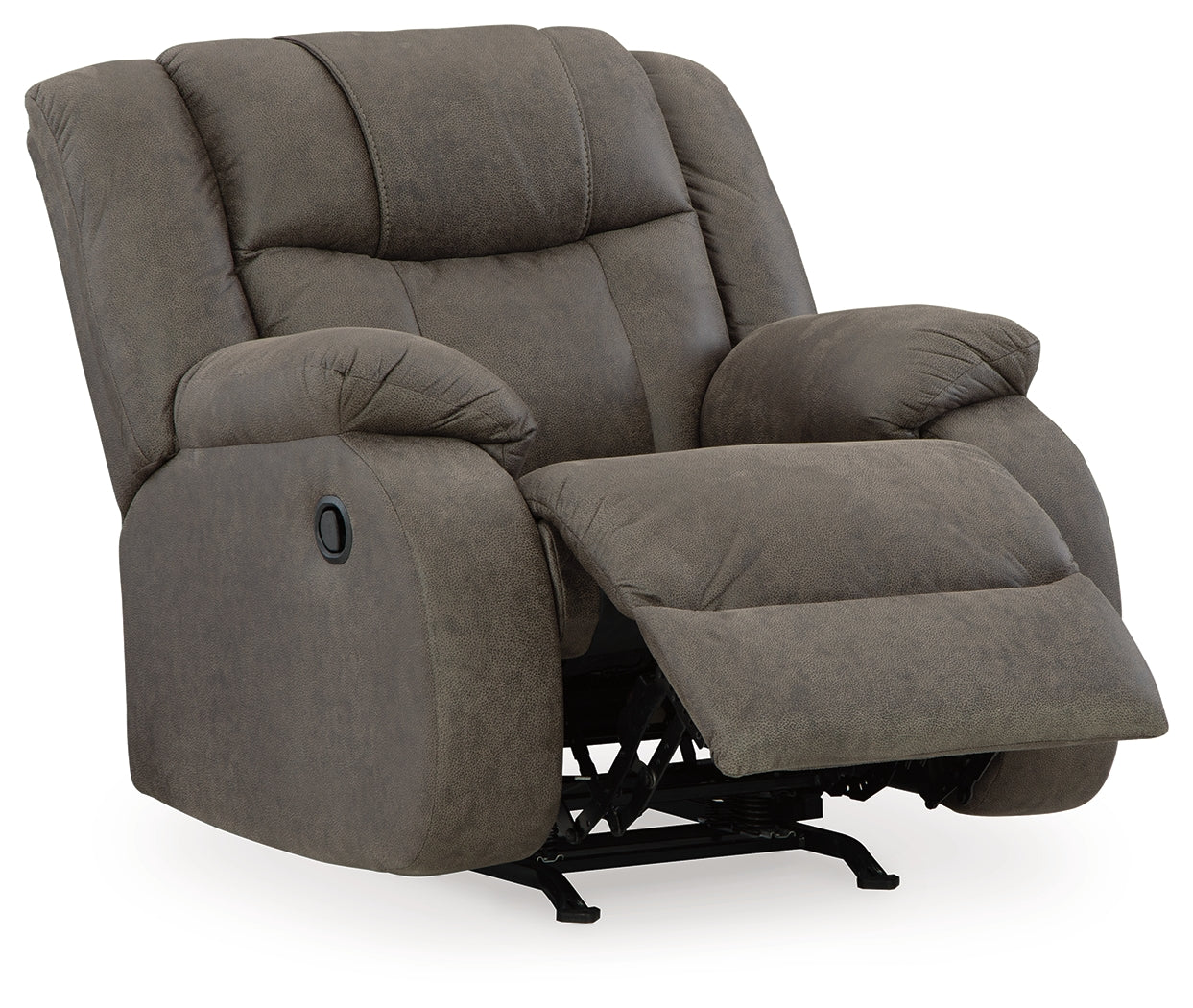 First Base Gunmetal Recliner - 6880425 - Luna Furniture - Dallas Store