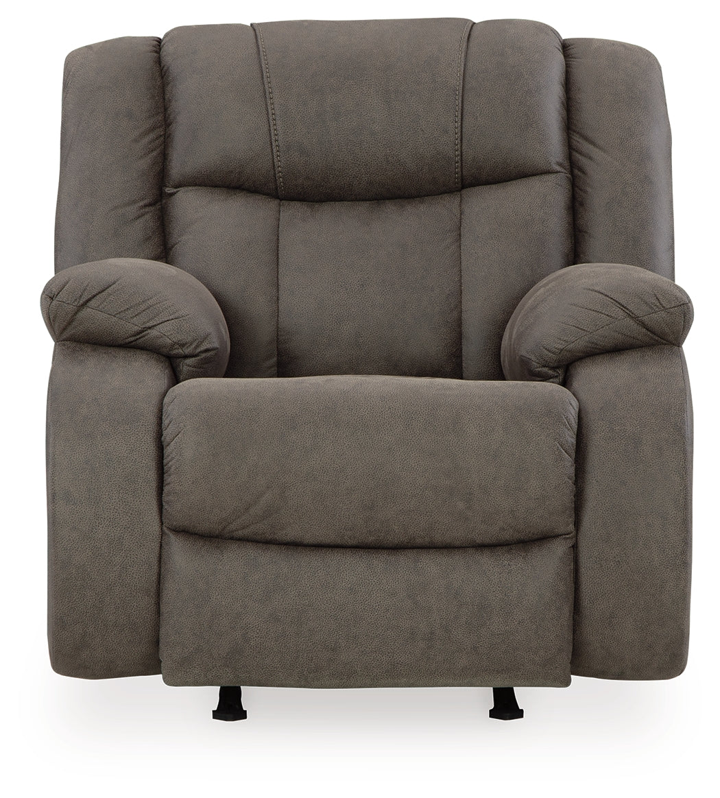 First Base Gunmetal Recliner - 6880425 - Luna Furniture - Dallas Store