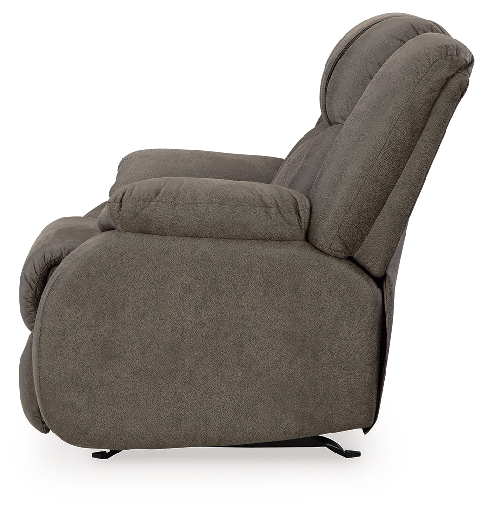 First Base Gunmetal Recliner - 6880425 - Luna Furniture - Dallas Store