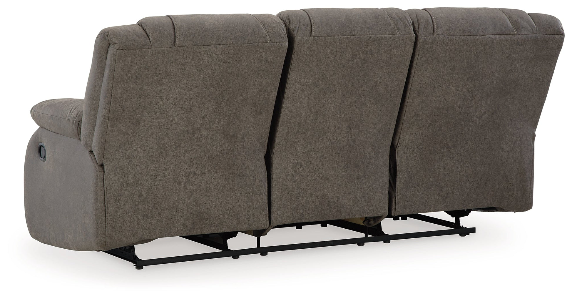 First Base Gunmetal Reclining Sofa - 6880488 - Luna Furniture - Dallas Store