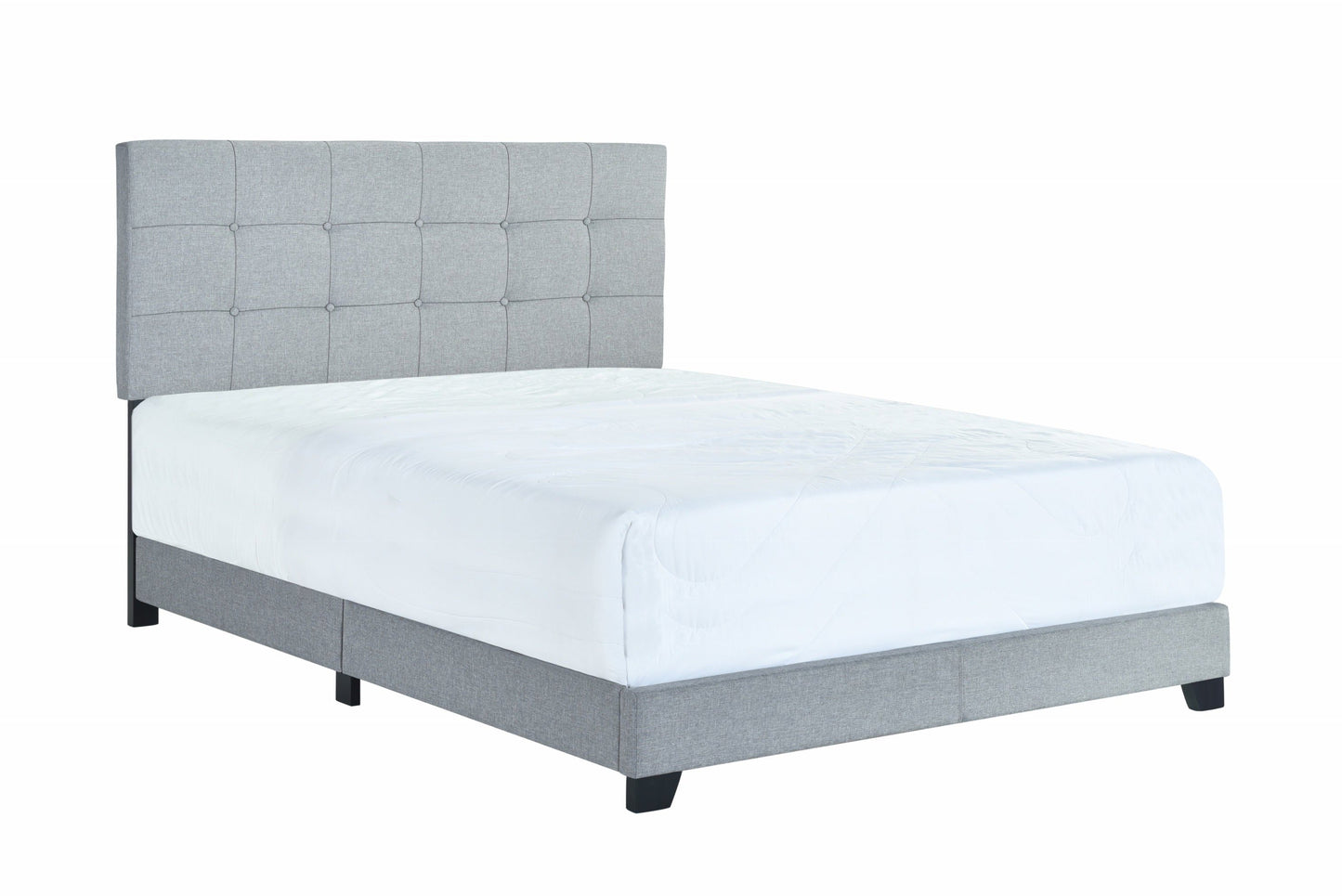 Florence Gray King Upholstered Bed - 5270GY-K - Luna Furniture - Dallas Store