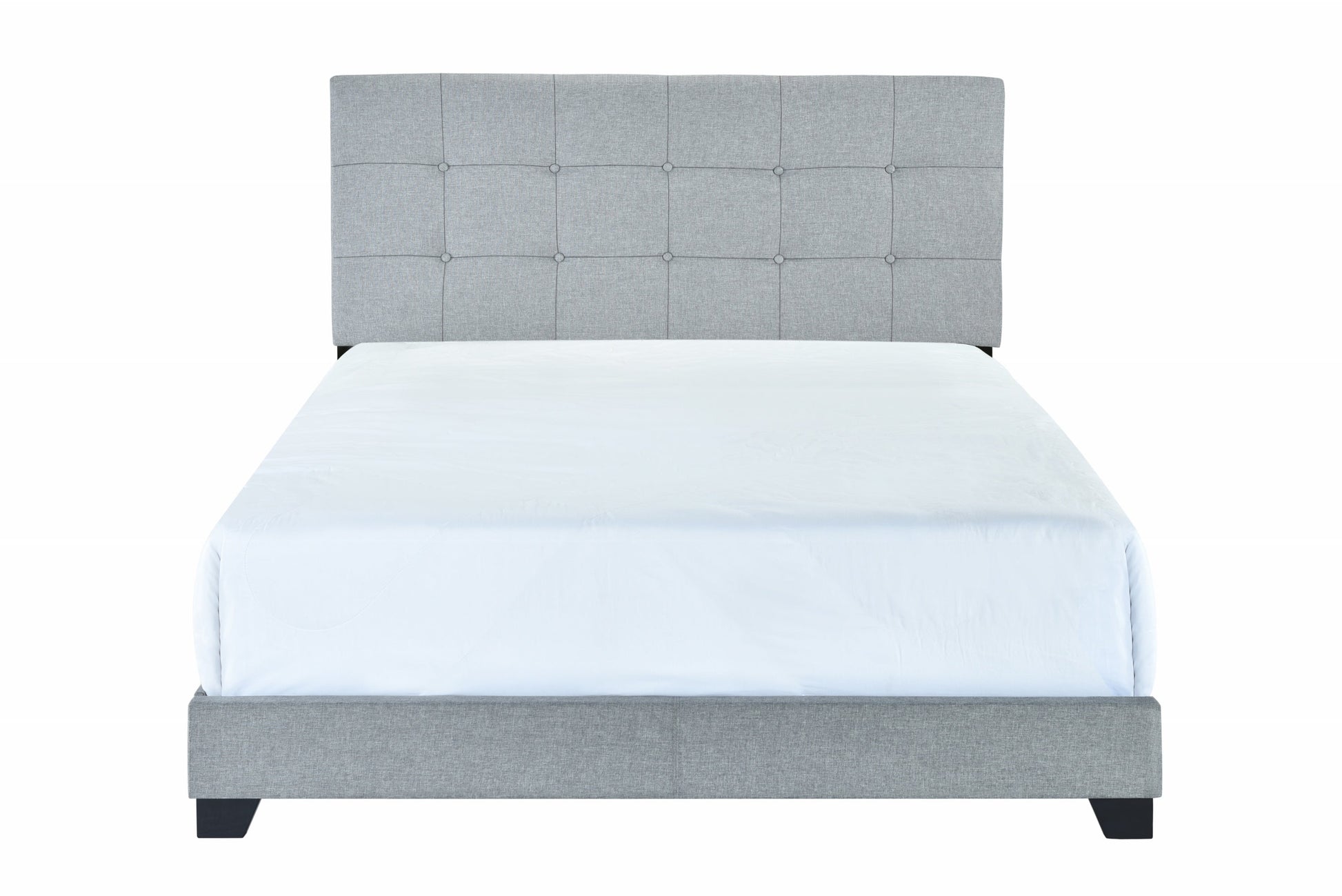 Florence Gray Twin Upholstered Bed - 5270GY-T - Luna Furniture - Dallas Store