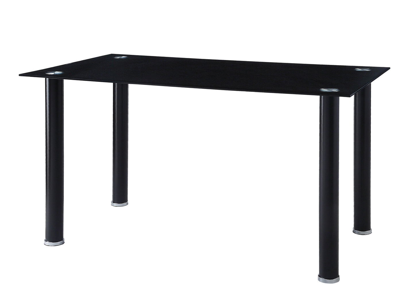 Florian Black Dining Table - SET | 5538BK | 5538BKG - Luna Furniture - Dallas Store