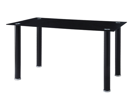 Florian Black Dining Table - SET | 5538BK | 5538BKG - Luna Furniture - Dallas Store