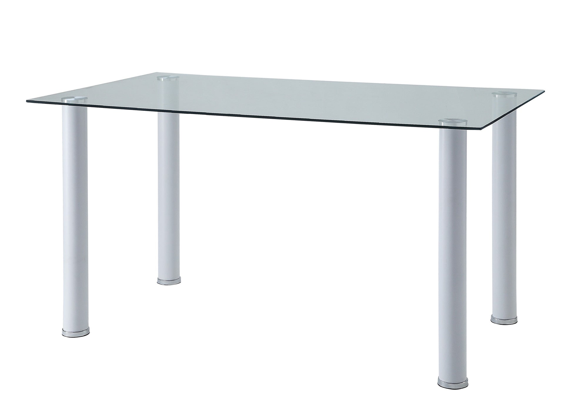 Florian White Dining Set - SET | 5538W | 5538WG | 5538WS(2) - Luna Furniture - Dallas Store