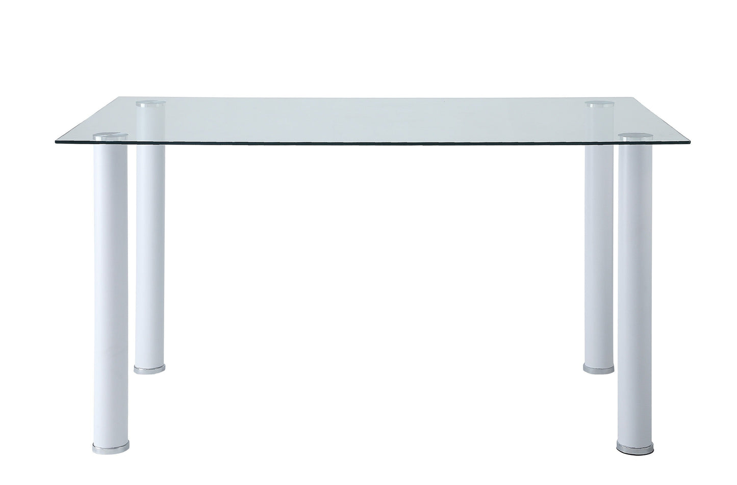 Florian White Dining Table - SET | 5538W | 5538WG - Luna Furniture - Dallas Store