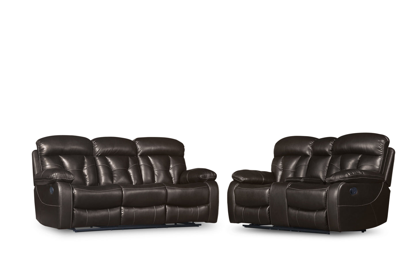 Floyd Brown Power Double Reclining Loveseat - SH3216-2PW - Luna Furniture - Dallas Store