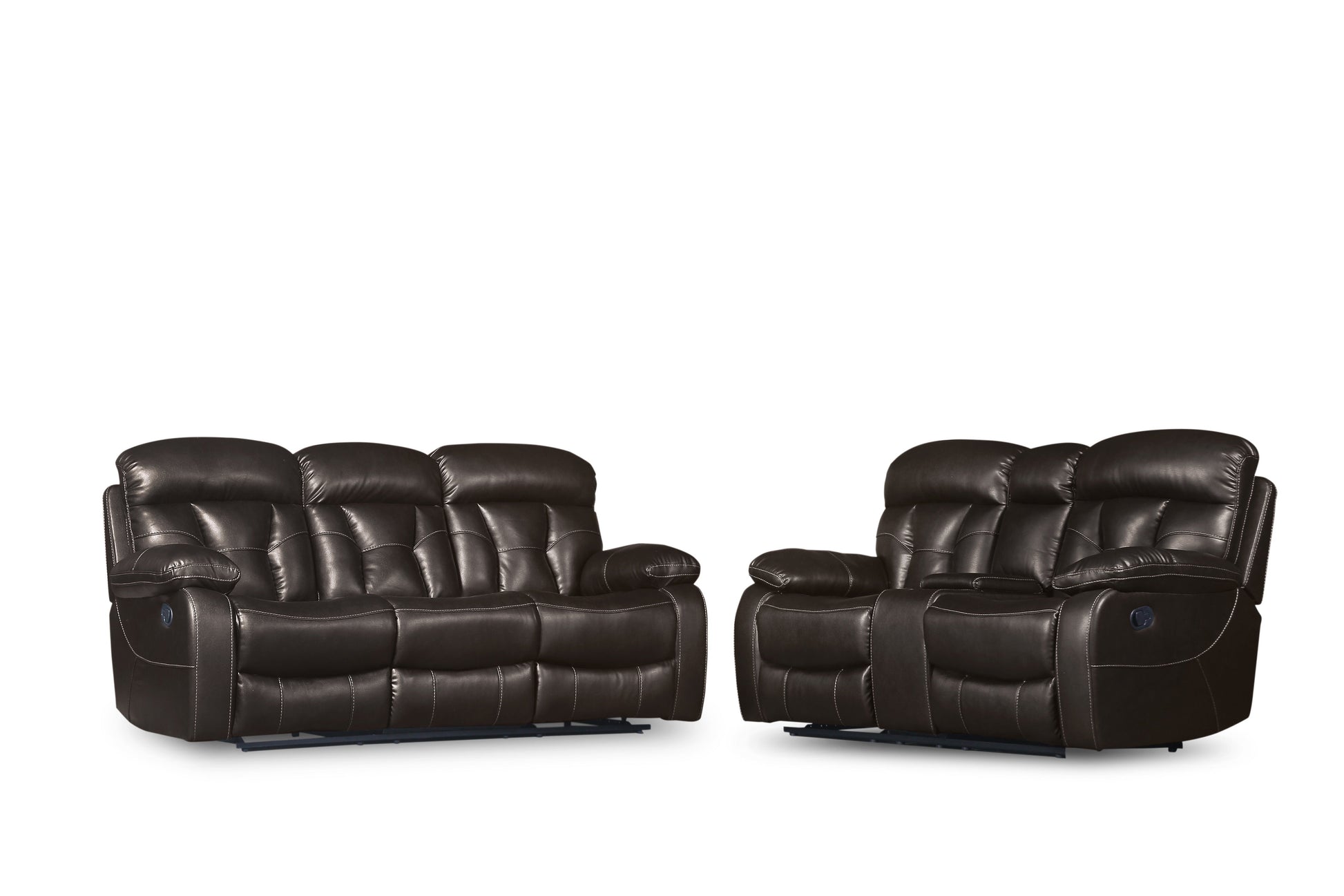 Floyd Brown Power Double Reclining Loveseat - SH3216-2PW - Luna Furniture - Dallas Store