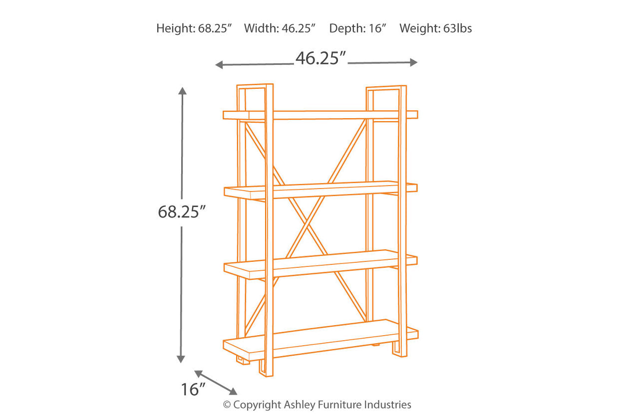 Forestmin Brown/Black Bookcase - A4000045 - Luna Furniture - Dallas Store