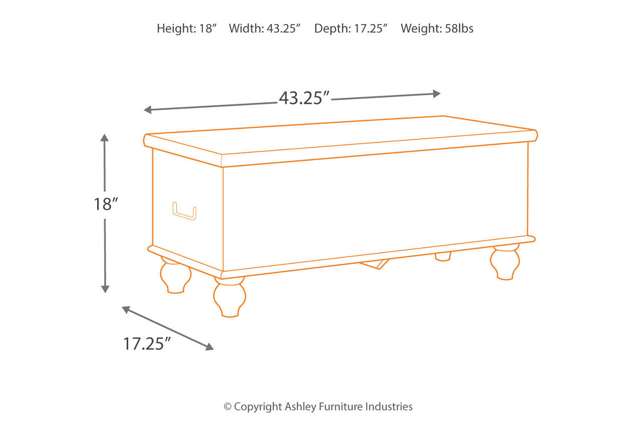 Fossil Ridge Beige Storage Bench - A4000039 - Luna Furniture - Dallas Store