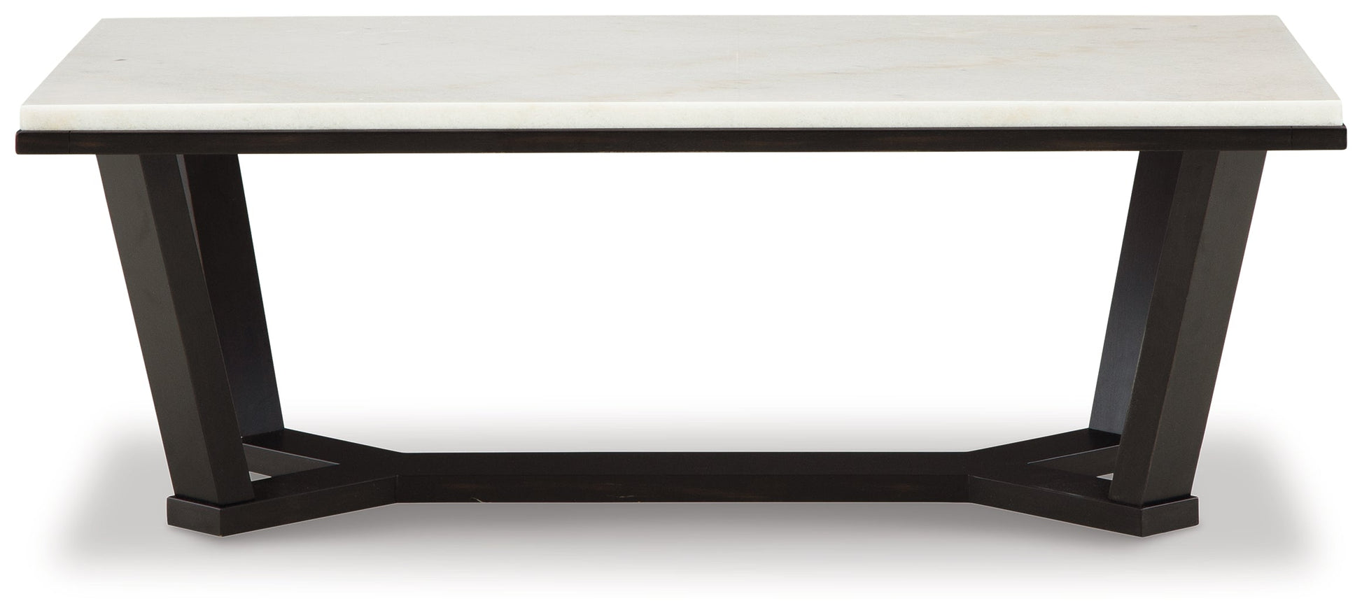 Fostead White/Espresso Coffee Table - T770-1 - Luna Furniture - Dallas Store