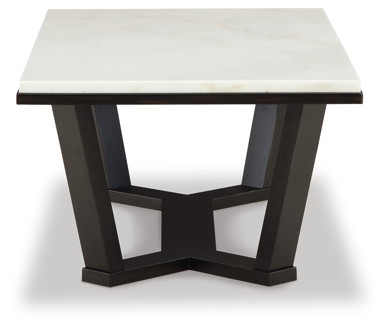 Fostead White/Espresso Coffee Table - T770-1 - Luna Furniture - Dallas Store