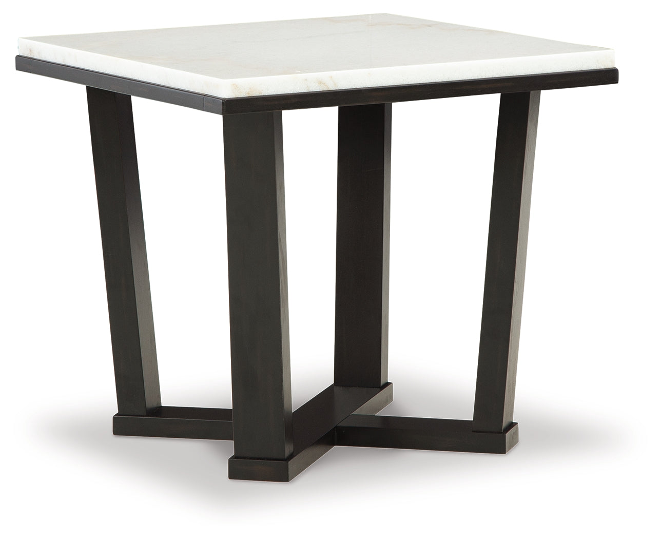 Fostead White/Espresso End Table - T770-2 - Luna Furniture - Dallas Store