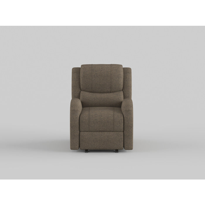 Foxcroft Brown Chenille Power Reclining Chair - 9316BR-1PW - Luna Furniture - Dallas Store